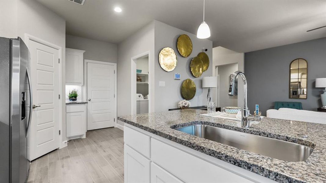 Furnished interior view inside a new home in Bluestem, Rhome (Image 27). Furnished interior view inside a new home in Bluestem, Rhome (Image 27).