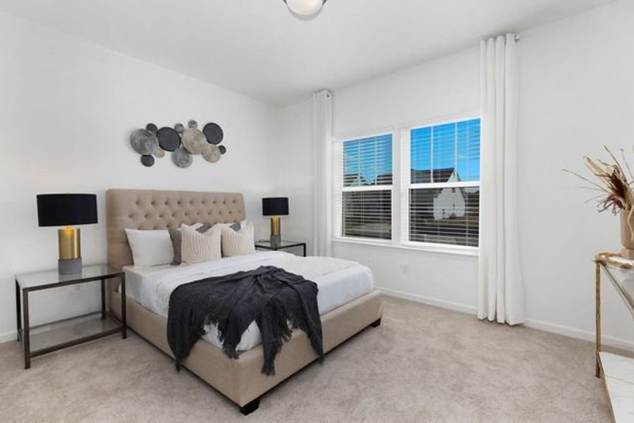 Representative furnished interior of a home built from the Vale by True Homes in Wendell Springs, Wendell (Image 15).