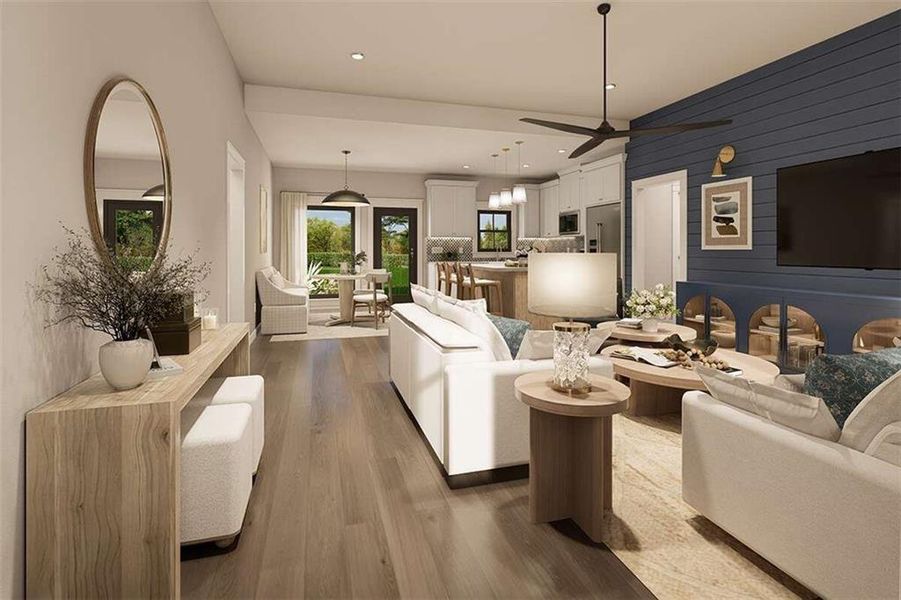 Furnished interior view inside a new home in , Douglasville (Image 6).