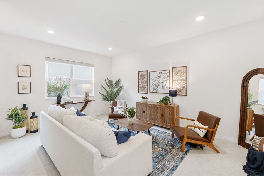 Representative furnished interior of a home built from the Jackson by Park Square Residential in Brixton, St. Cloud (Image 13).