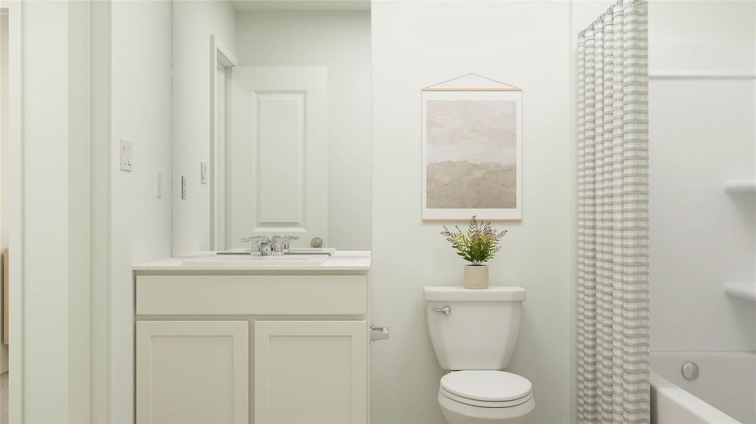 Furnished interior view inside a new home in Synova, Crosby (Image 8).