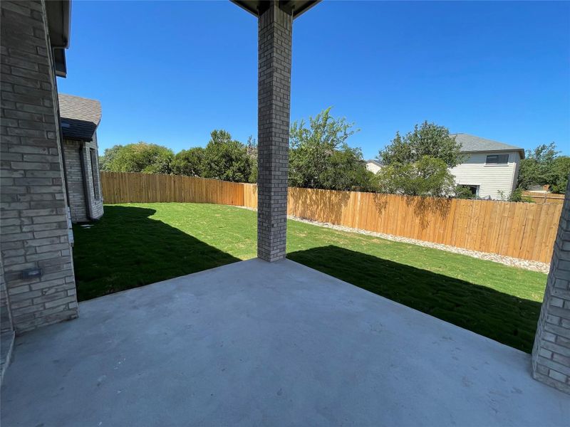 Rear Covered Patio & private backyard Rear Covered Patio & private backyard