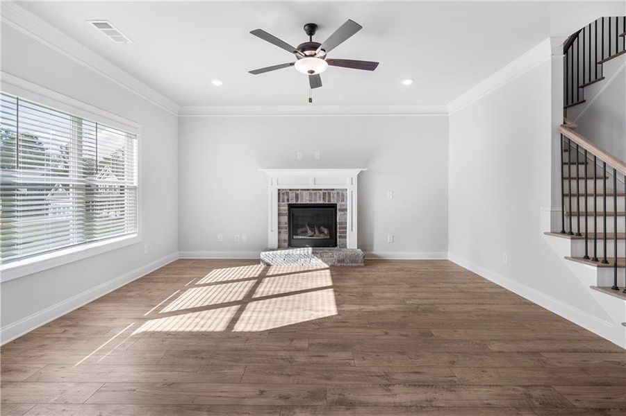 Spacious, unfurnished interior of a new home in Calgary Downs, Winder (Image 11).