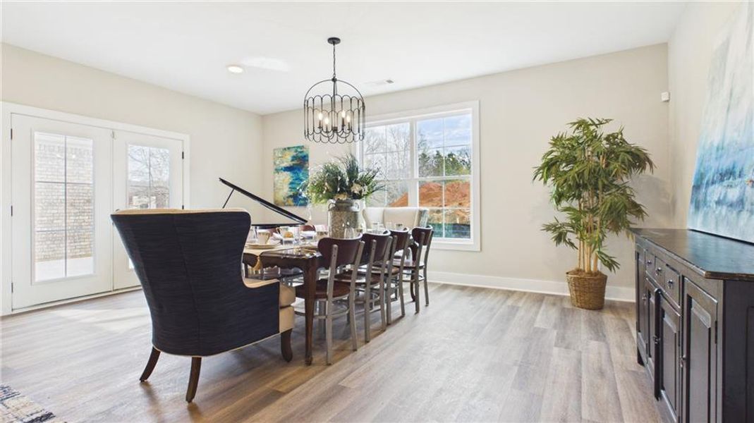 Furnished interior view inside a new home in , Atlanta (Image 16).