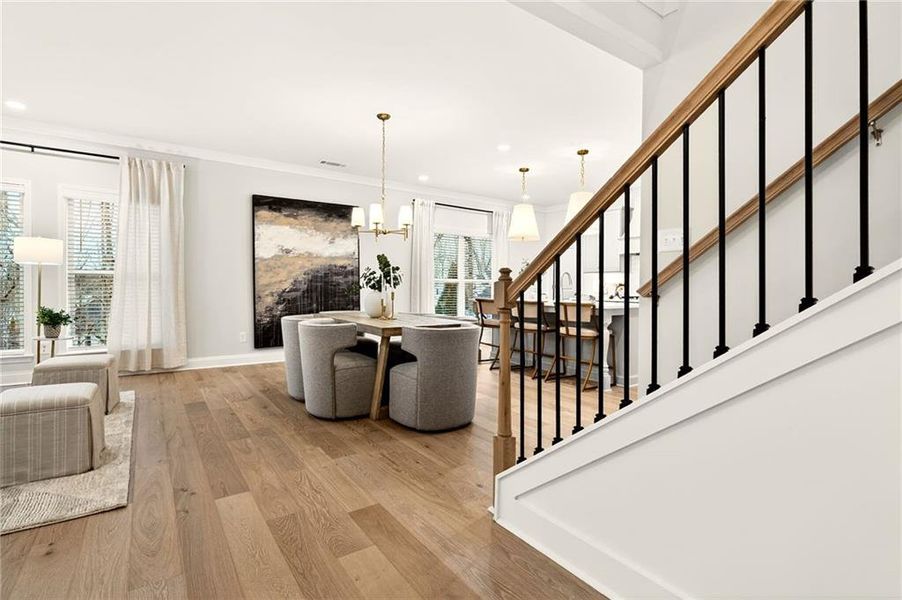 Furnished interior view inside a new home in River Rock, Ball Ground (Image 29).