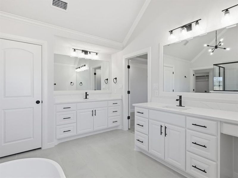 Furnished interior view inside a new home in , Azle (Image 9).