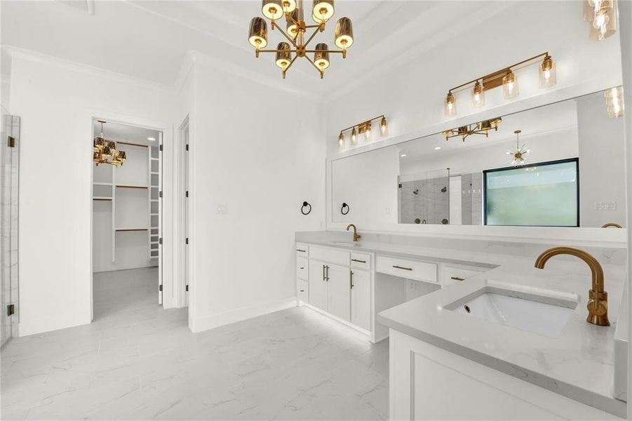 Furnished interior view inside a new home in , Aledo (Image 12).