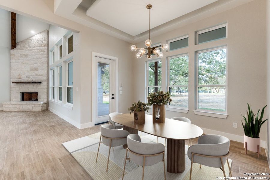 Furnished interior view inside a new home in , Adkins (Image 4).