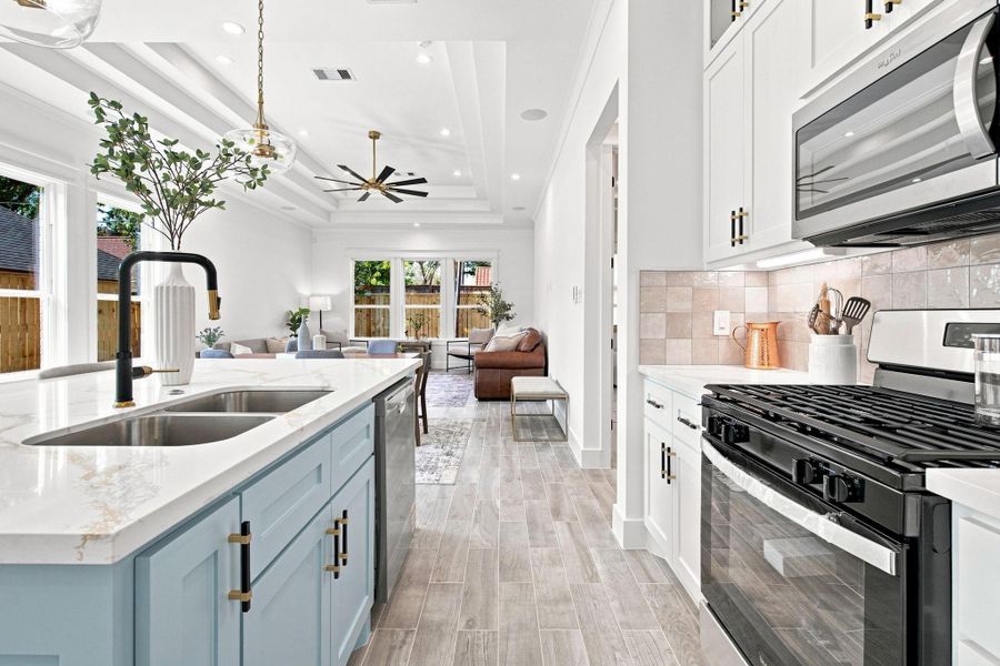Furnished interior view inside a new home in , Houston (Image 11).