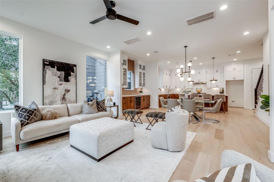 Furnished interior view inside a new home in , Houston (Image 5).