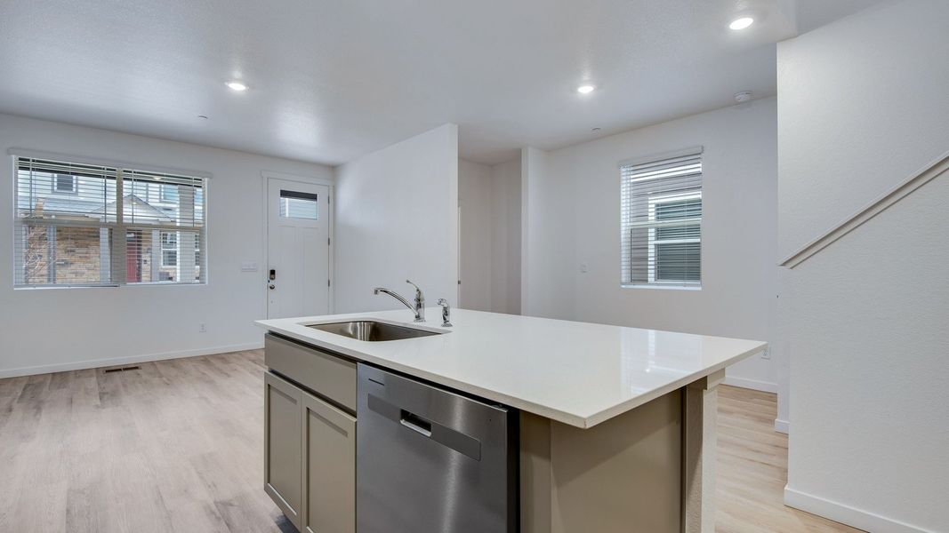 Furnished interior view inside a new home in Settlers Crossing, Commerce City (Image 4).