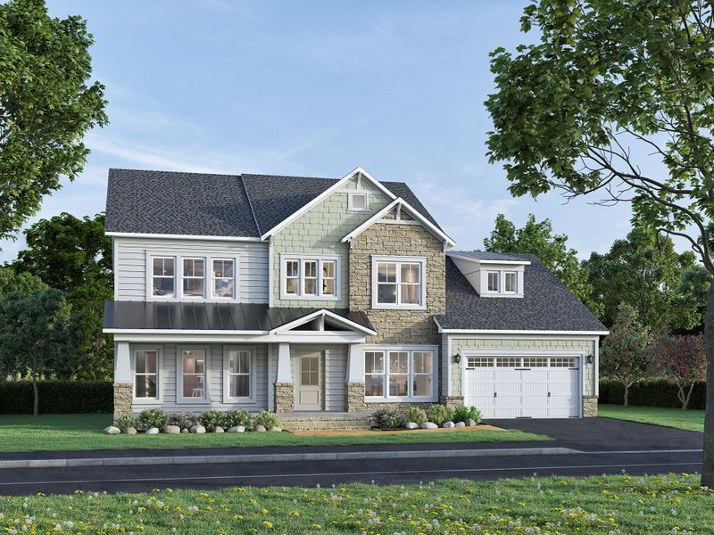 Representative exterior photo of a completed home built from the Lexington II by Caruso Homes in Sauls Landing, Zebulon, NC (Image 27). Representative exterior photo of a completed home built from the Lexington II by Caruso Homes in Sauls Landing, Zebulon, NC (Image 27).
