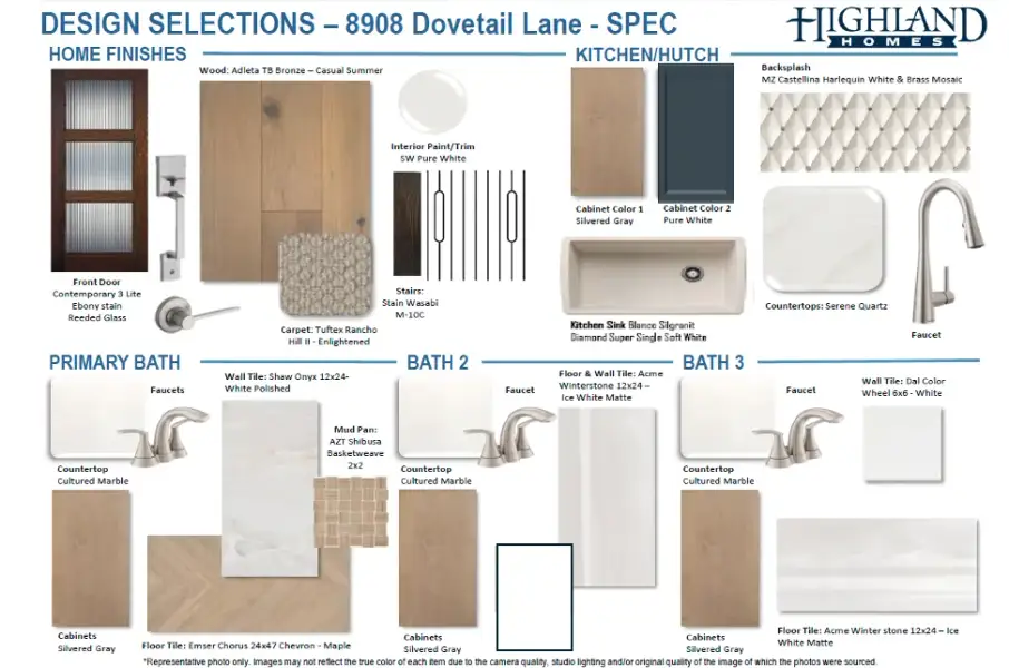 Sample of building materials used in homes in Landmark, Denton (Image 47).