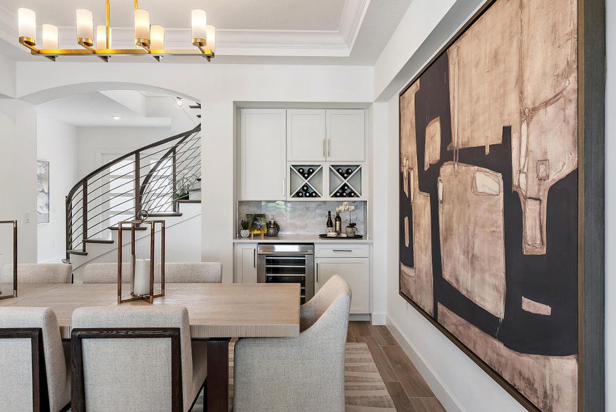 Furnished interior view inside a new home in , Jupiter (Image 59).