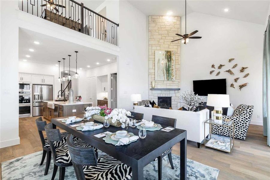 Furnished interior view inside a new home in Painted Tree, McKinney (Image 8).