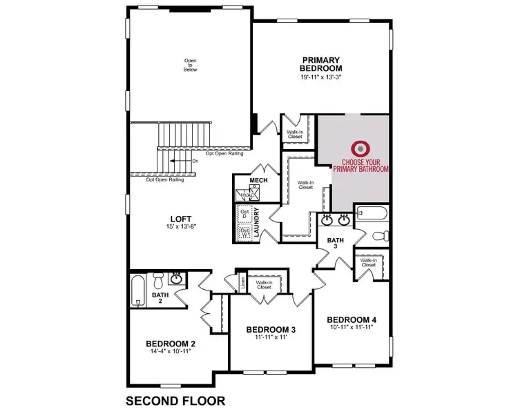 2D floor plan layout for the Tucker II by Beazer Homes in Acacia, Cumming, GA (Image 5). 2D floor plan layout for the Tucker II by Beazer Homes in Acacia, Cumming, GA (Image 5).