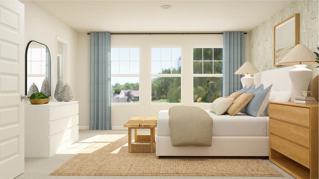 Furnished interior view inside a new home in Dawson Pointe, Summerville (Image 11).