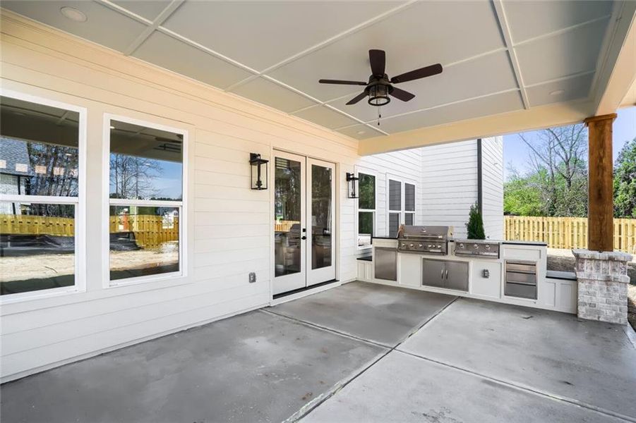 Exterior details and patio area of a home in , Grayson (Image 4).