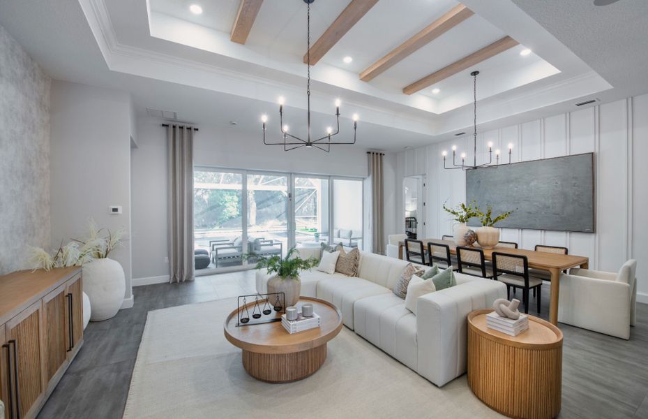 Representative furnished interior of a home built from the Ashby by DiVosta in Emerson Oaks, Vero Beach (Image 13).