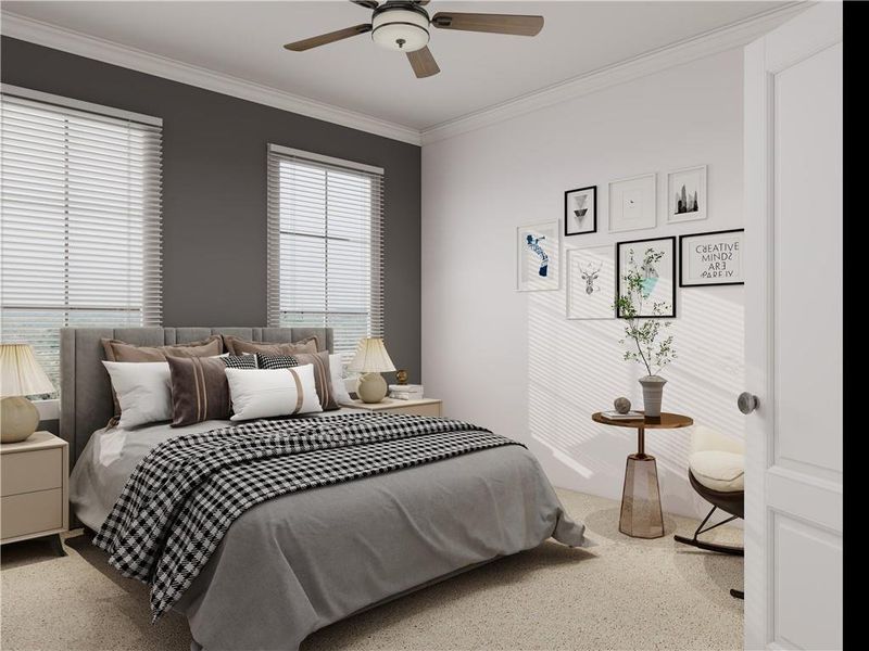 Furnished interior view inside a new home in , Cumming (Image 13).