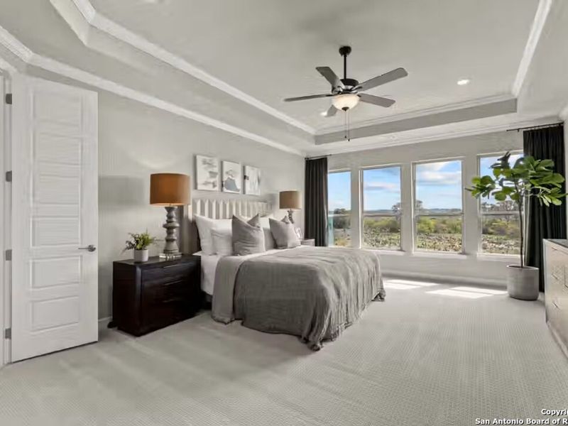 Furnished interior view inside a new home in Potranco Oaks, Castroville (Image 20).