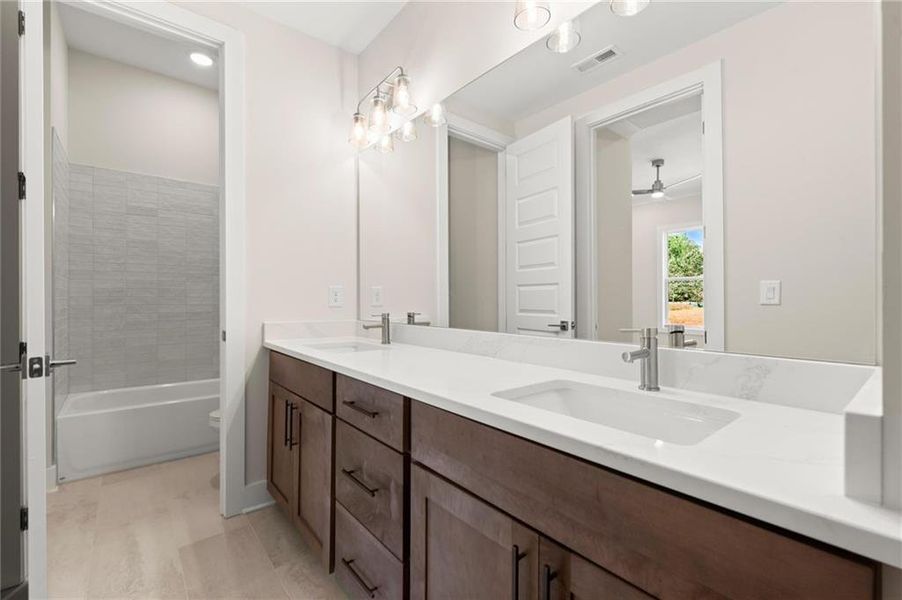 Furnished interior view inside a new home in The Gathering – Alpharetta, Alpharetta (Image 12).