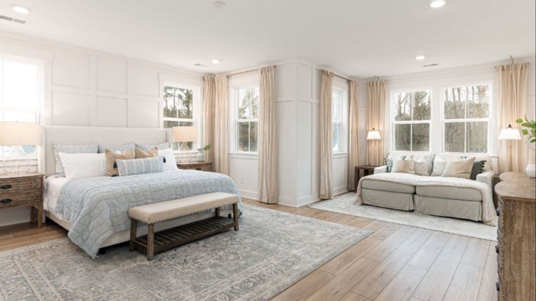 Representative furnished interior of a home built from the Keeneland II by DRB Homes in Ballam Oaks, Mount Pleasant (Image 5).