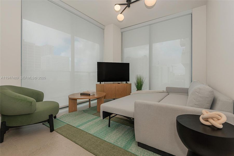 Furnished interior view inside a new home in , Miami (Image 17).