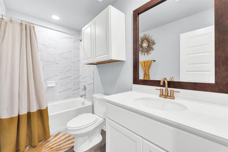 Furnished interior view inside a new home in Woodstone, Providence Village (Image 32). Furnished interior view inside a new home in Woodstone, Providence Village (Image 32).