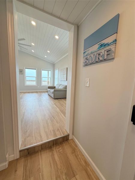 Transition to all new side of house. Transition to all new side of house.