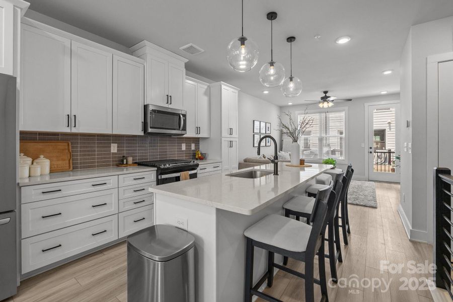 Furnished interior view inside a new home in , Charlotte (Image 10).