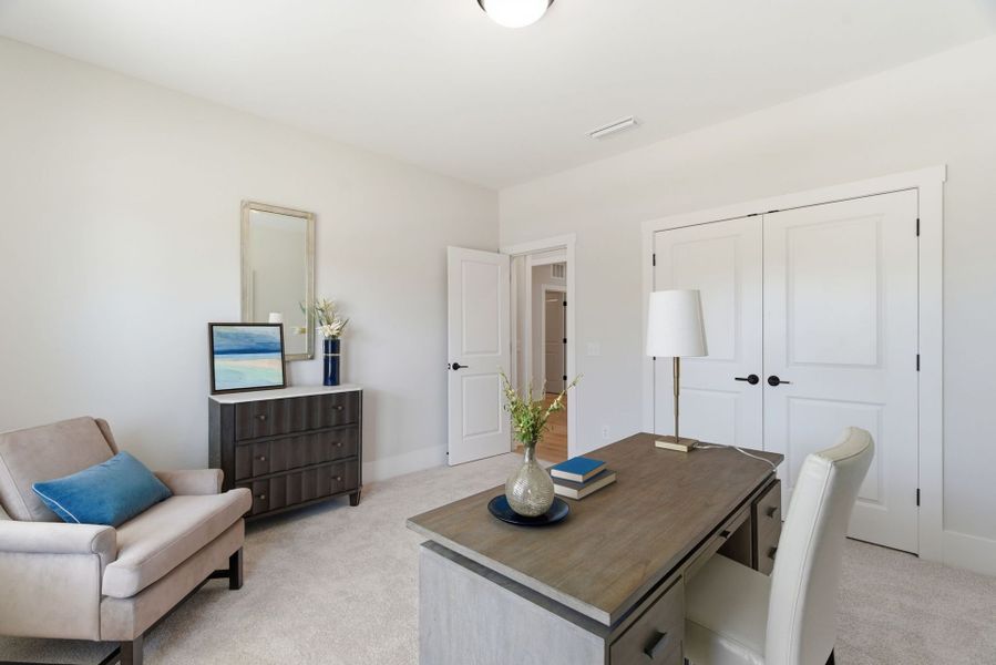 Furnished interior view inside a new home in Parc Northwest, Elon (Image 6). Furnished interior view inside a new home in Parc Northwest, Elon (Image 6).
