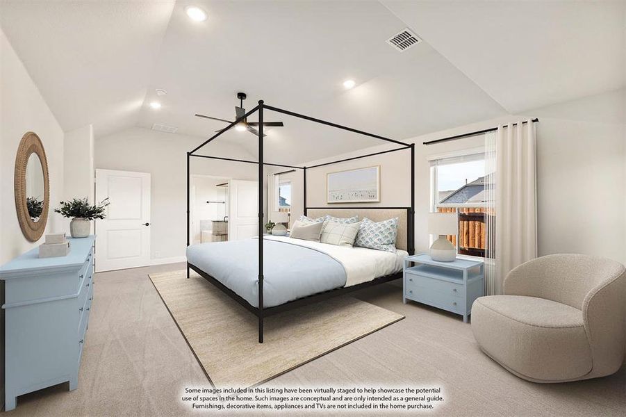 Furnished interior view inside a new home in Star Ranch Classic 50, Godley (Image 14). Furnished interior view inside a new home in Star Ranch Classic 50, Godley (Image 14).