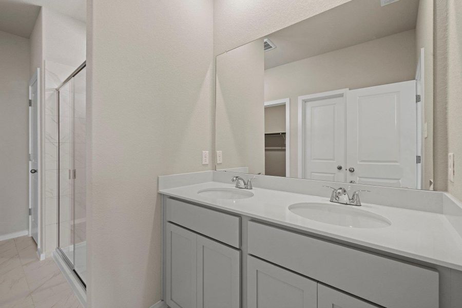 Primary Bath retreat with dual vanities