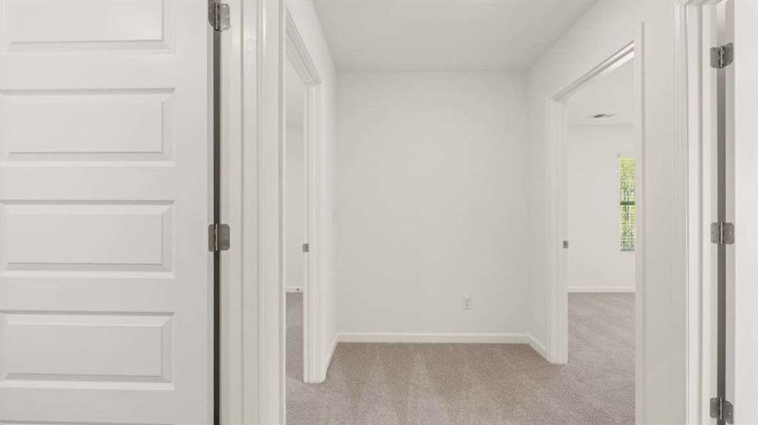 Spacious, unfurnished interior of a new home in Shoal Creek, Hampton (Image 23). Spacious, unfurnished interior of a new home in Shoal Creek, Hampton (Image 23).