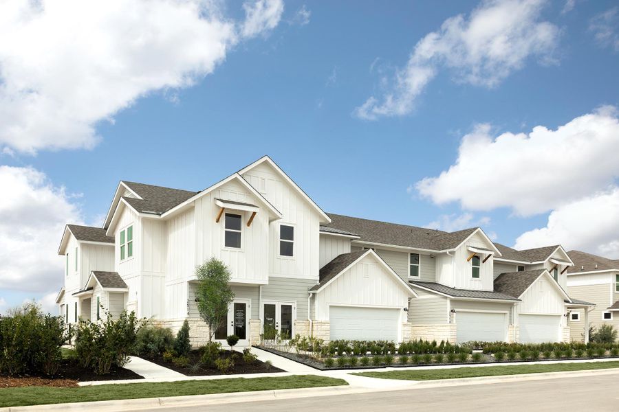 Representative exterior photo of a completed home built from the Andrew by Risewell Homes in Avery Centre, Round Rock, TX (Image 16).
