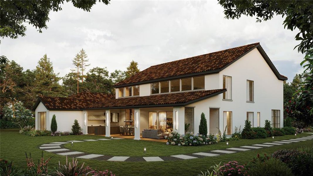 Front exterior of a new home in , Woodway, TX, highlighting curb appeal (Image 2). Front exterior of a new home in , Woodway, TX, highlighting curb appeal (Image 2).