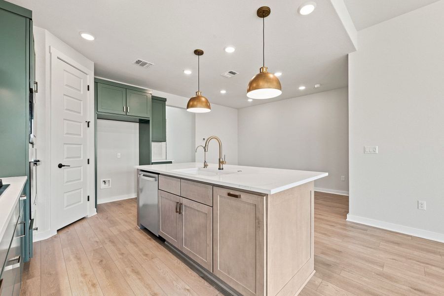 Furnished interior view inside a new home in Terrace Collection At Turner's Crossing, Buda (Image 11).