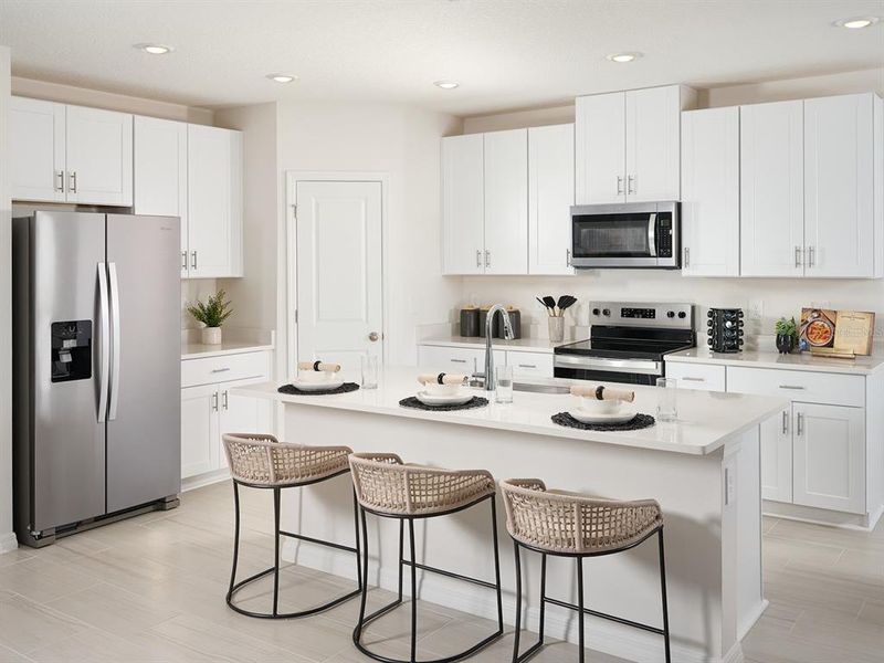 Furnished interior view inside a new home in Hilltop Vistas, Dade City (Image 5).