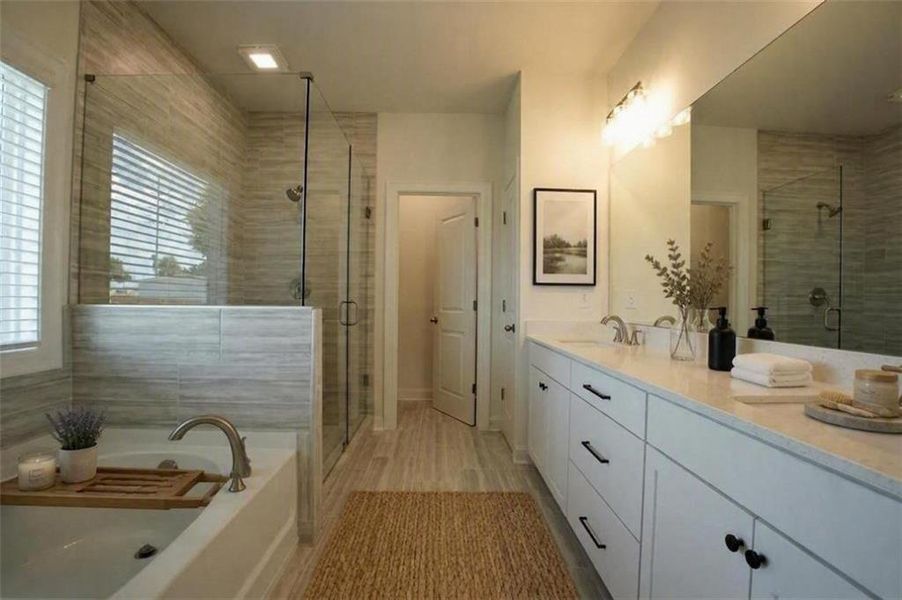 Furnished interior view inside a new home in , Marietta (Image 12).