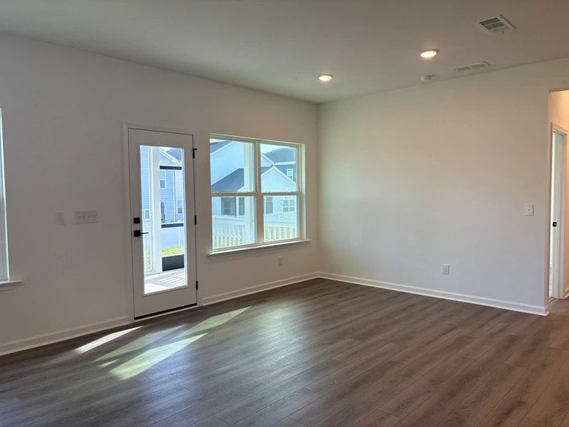 Breakfast Area featuring the AW Collection® Foundry - Light and contrast meet in striking balance.