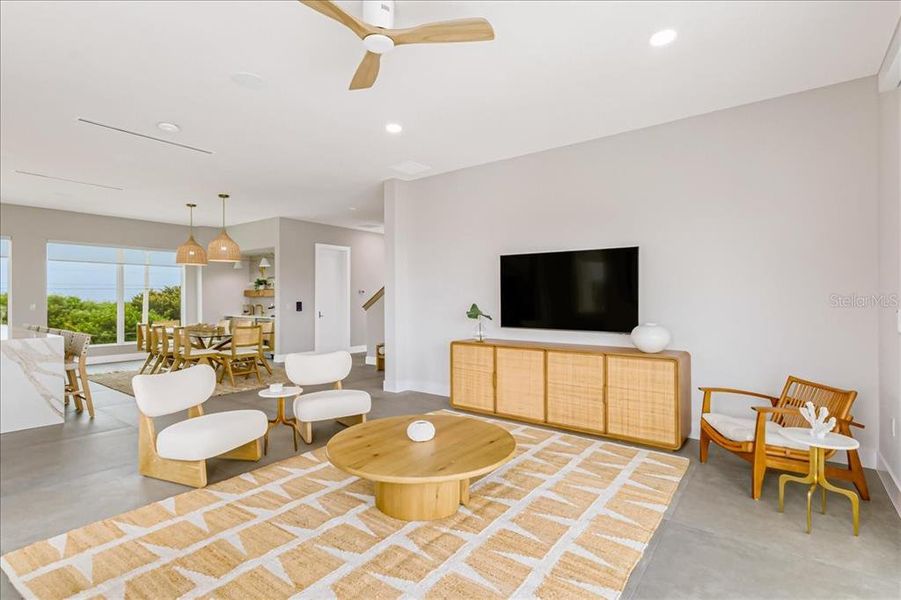 Furnished interior view inside a new home in , Cocoa Beach (Image 7). Furnished interior view inside a new home in , Cocoa Beach (Image 7).