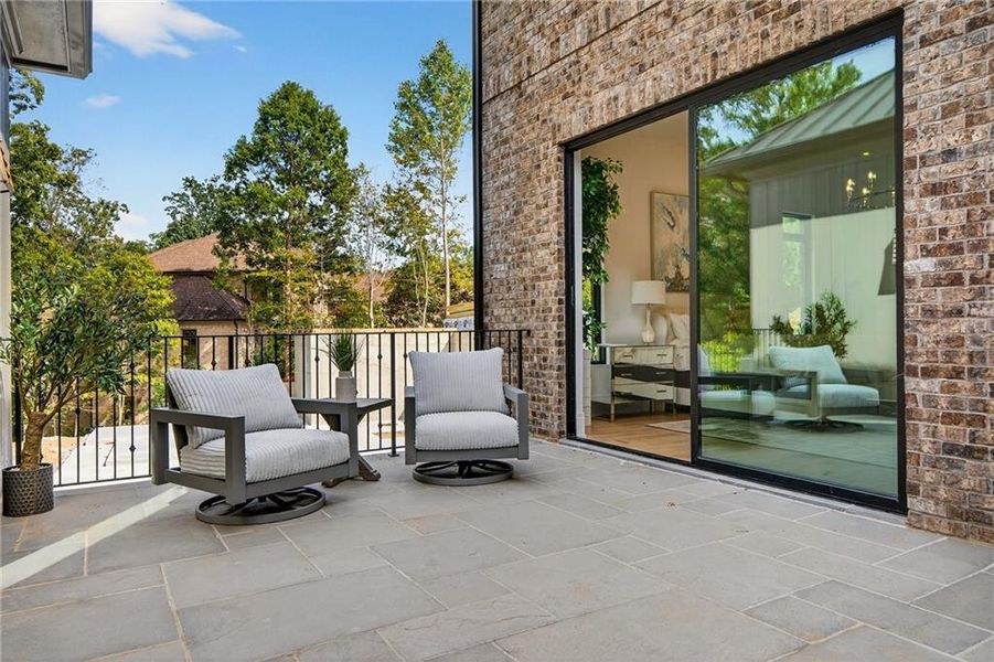 Exterior details and patio area of a home in , Atlanta (Image 24).
