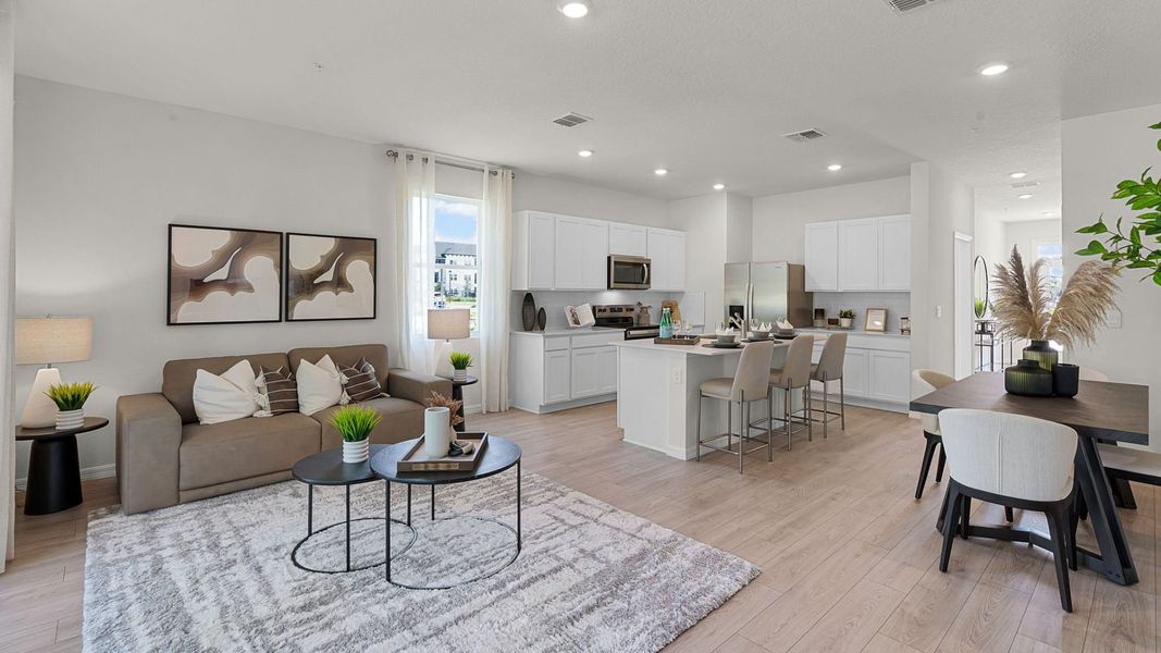 Furnished interior view inside a new home in Nona West, Orlando (Image 7).
