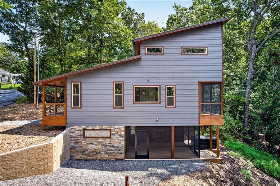 Exterior details and patio area of a home in , Morganton (Image 27). Exterior details and patio area of a home in , Morganton (Image 27).