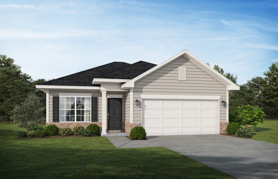 Representative exterior photo of a completed home built from the The Basswood by RTS Homes in Grand Reserve, Hinesville, GA (Image 1). Representative exterior photo of a completed home built from the The Basswood by RTS Homes in Grand Reserve, Hinesville, GA (Image 1).