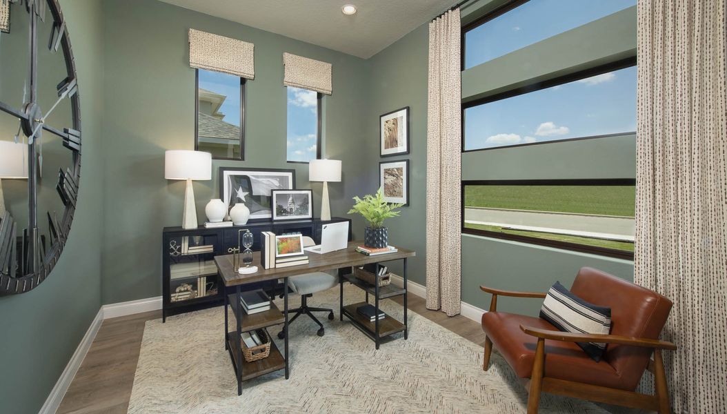 Representative furnished interior of a home built from the 2600E by Perry Homes in Veramendi, New Braunfels (Image 8). Representative furnished interior of a home built from the 2600E by Perry Homes in Veramendi, New Braunfels (Image 8).