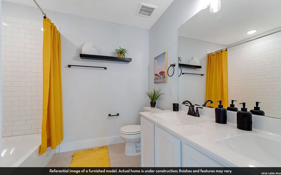 Furnished interior view inside a new home in Red Hawk Landing, San Antonio (Image 16).