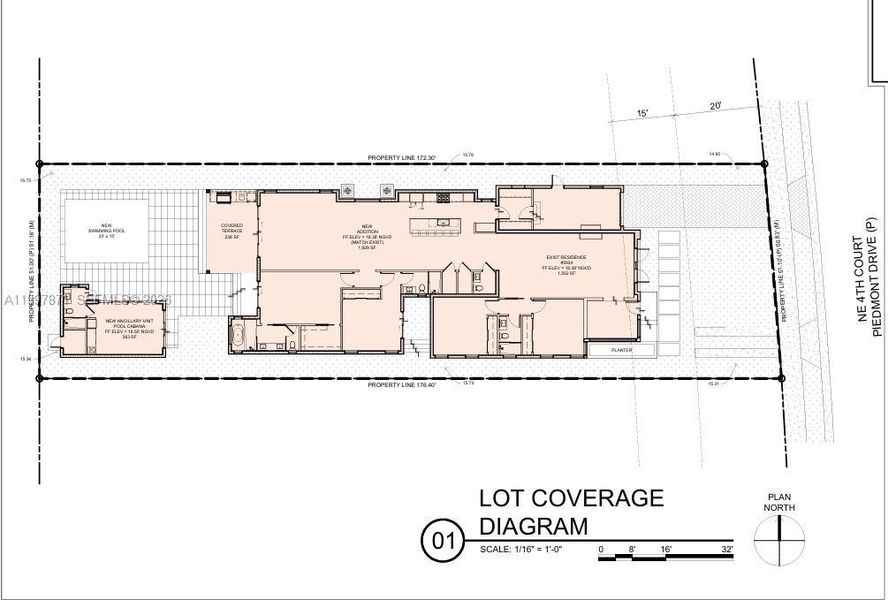 2D floor plan layout of this home in , Miami, FL (Image 6).