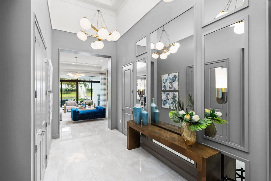 Representative furnished interior of a home built from the Caroline Grande by GL Homes in Valencia Del Mar (55+), Boynton Beach (Image 6).